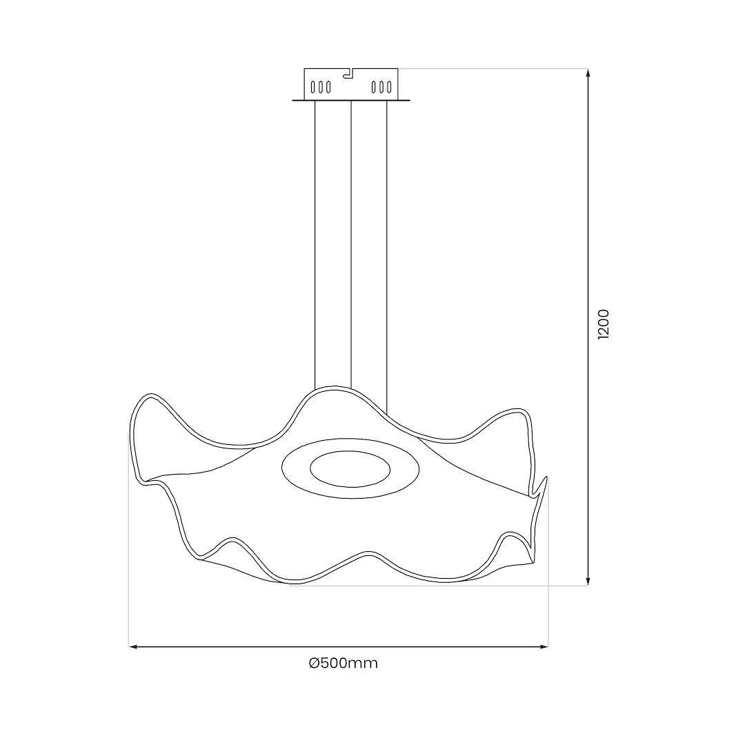Lustra LED Suspendata Largo Gold Premium Echivalent 150W