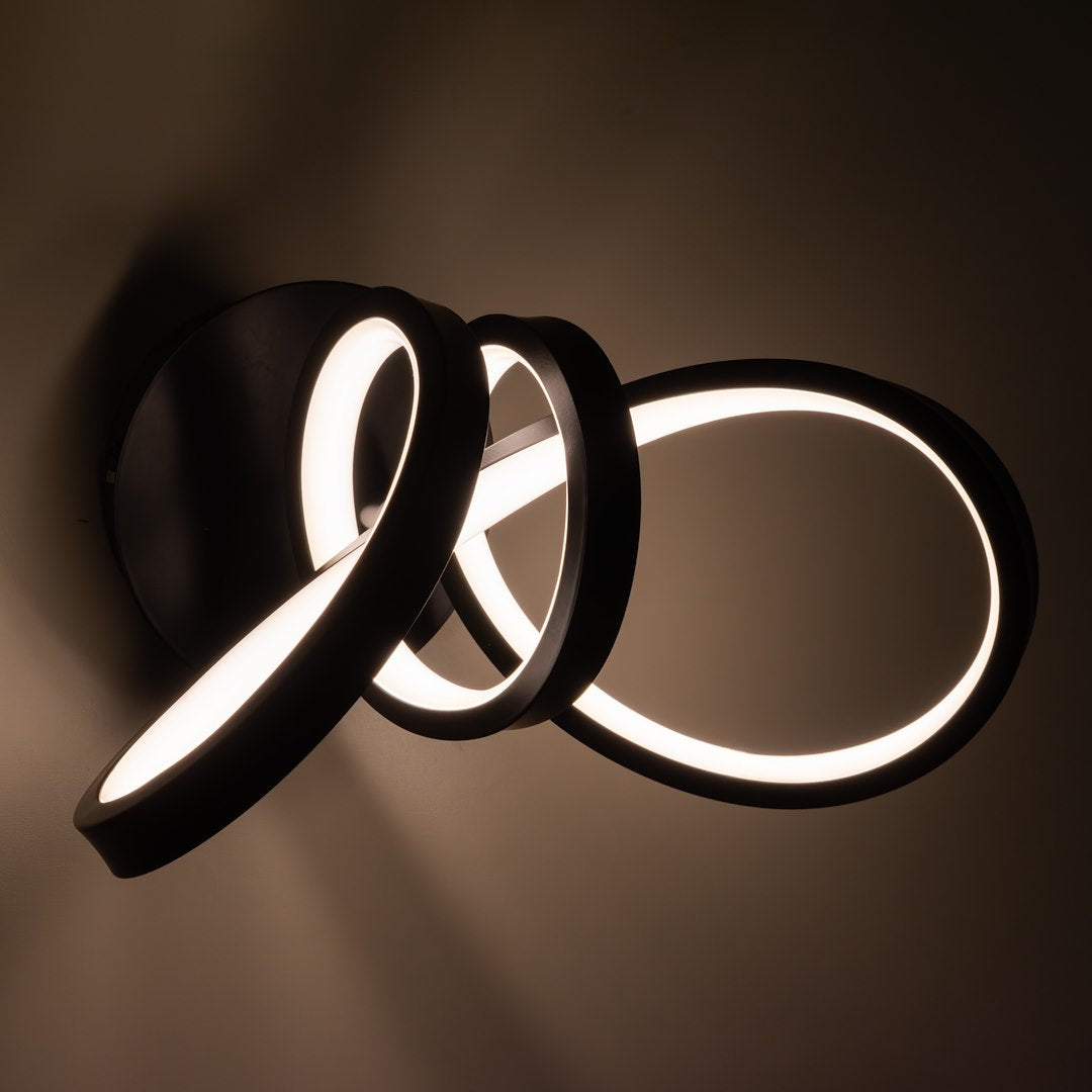 Aplica LED Perete Tesoro Black Premium Echivalent 100W