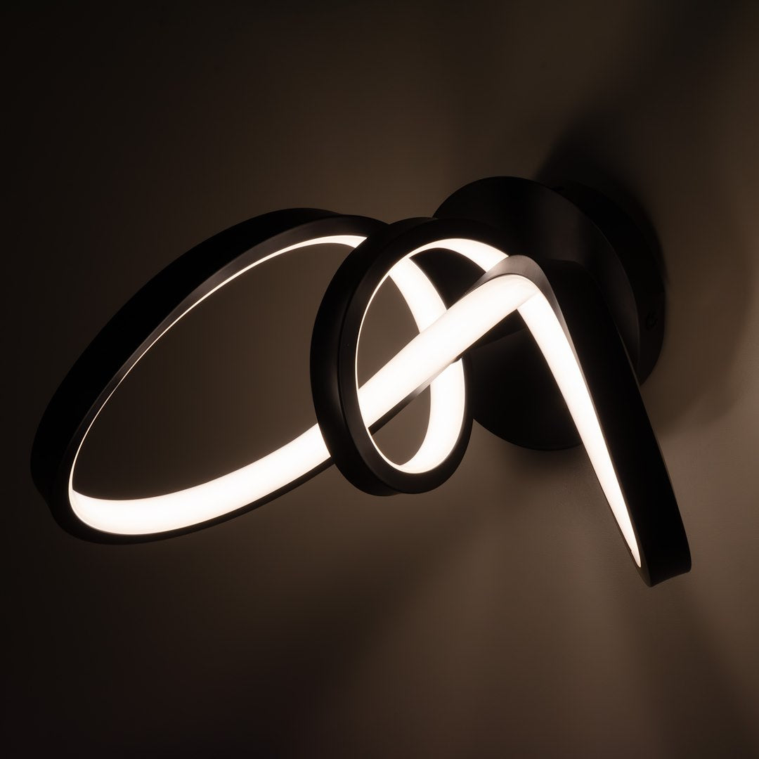 Aplica LED Perete Tesoro Black Premium Echivalent 100W