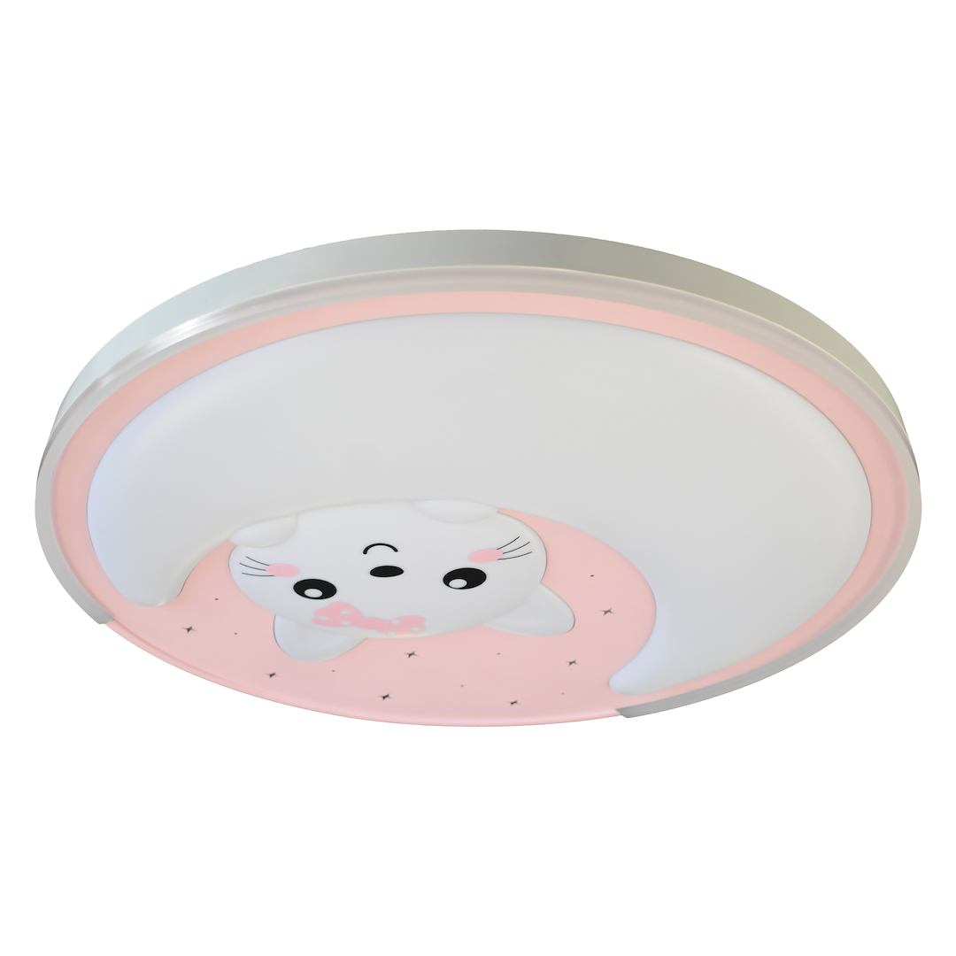 Lustra LED Mooncat Pink Premium Ø48CM Echivalent 300W
