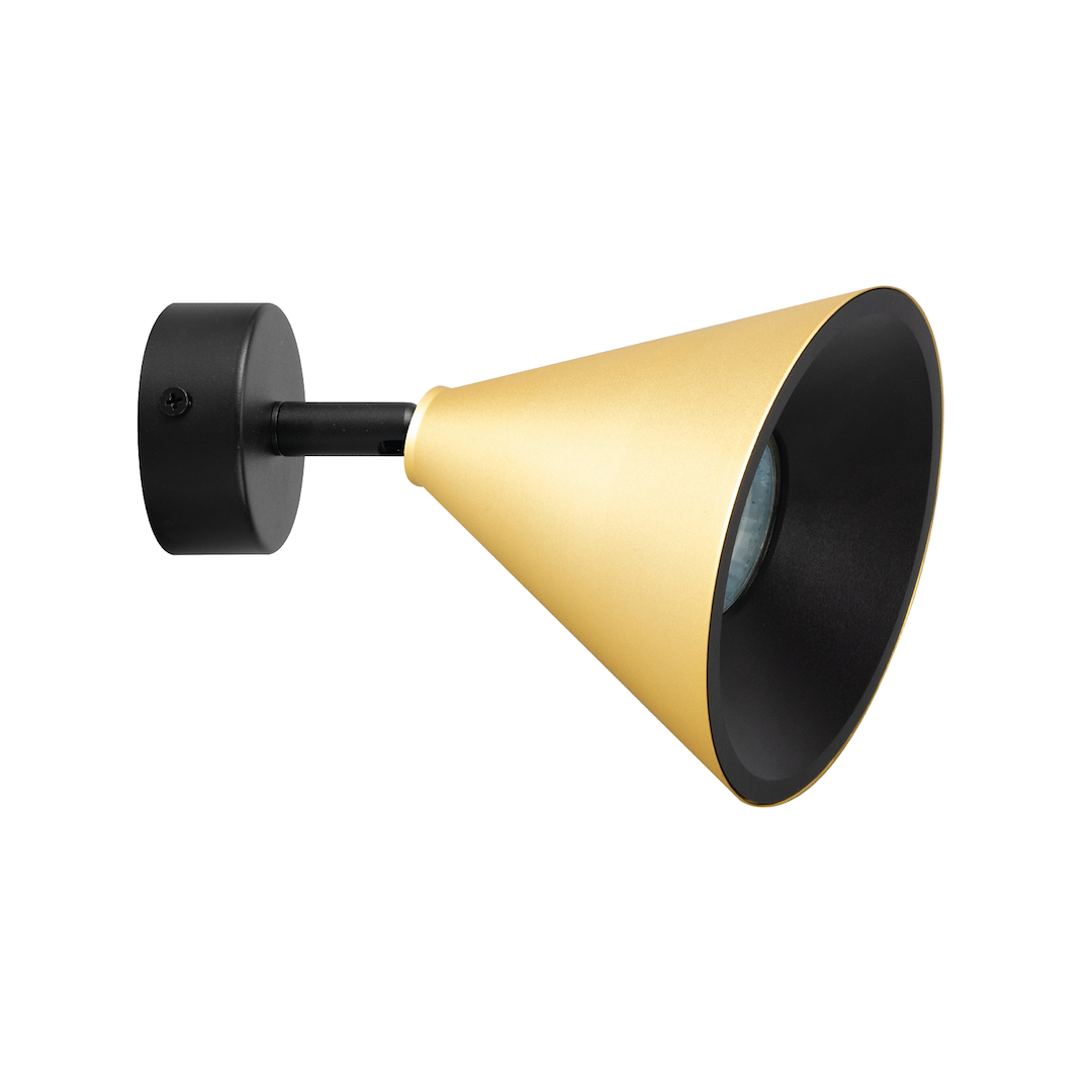 Aplica Cone Black & Gold Premium cu Spot Reglabil