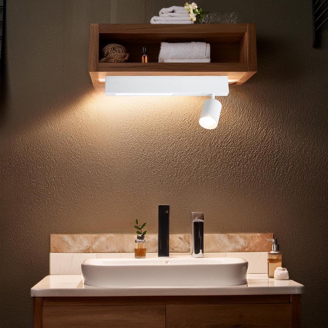 Lustra LED Magnet White Premium cu 1 Spot Reglabil