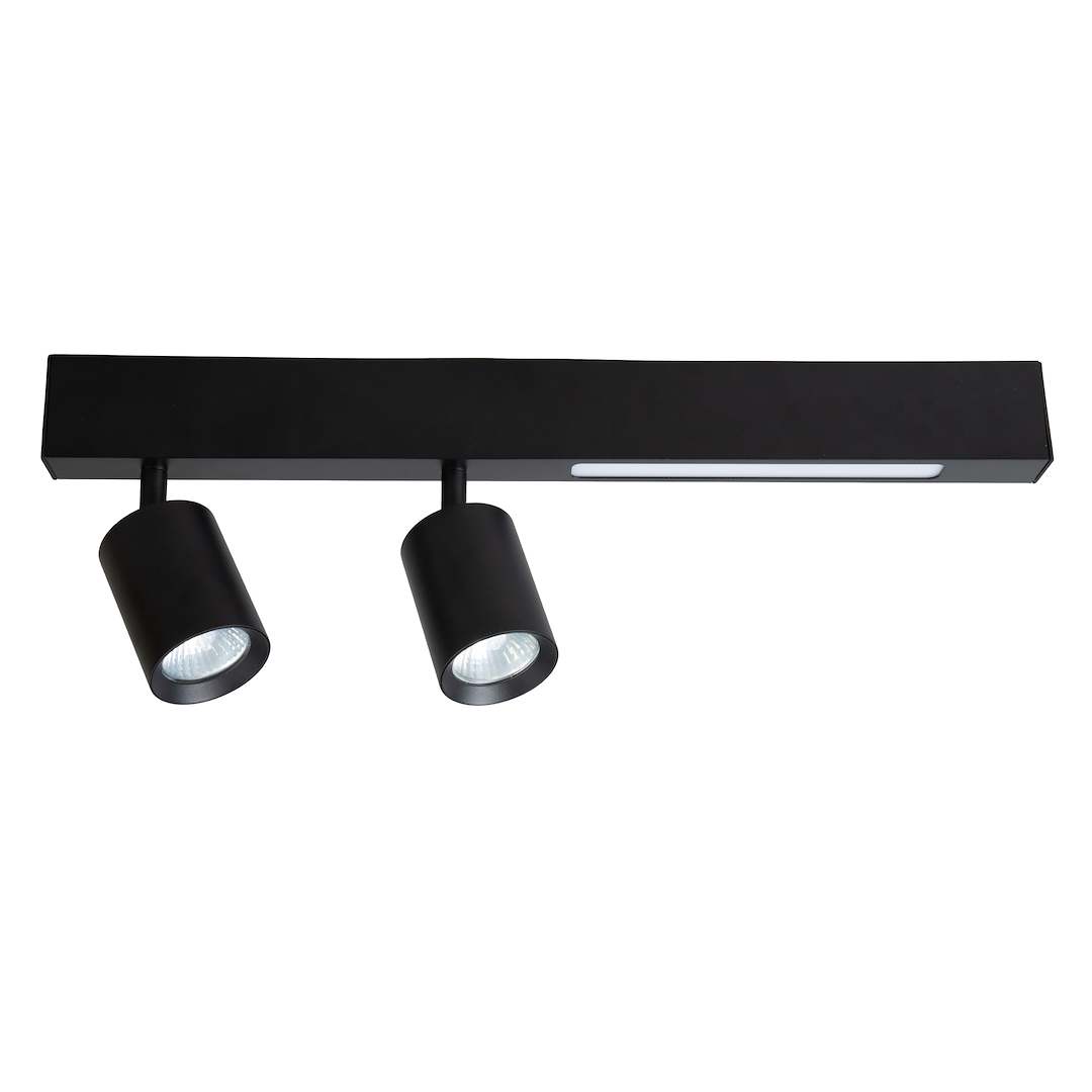 Lustra LED Magnet Black Premium cu 2 Spoturi Reglabile