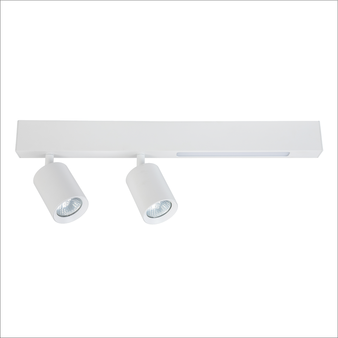 Lustra LED Magnet White Premium cu 2 Spoturi Reglabile