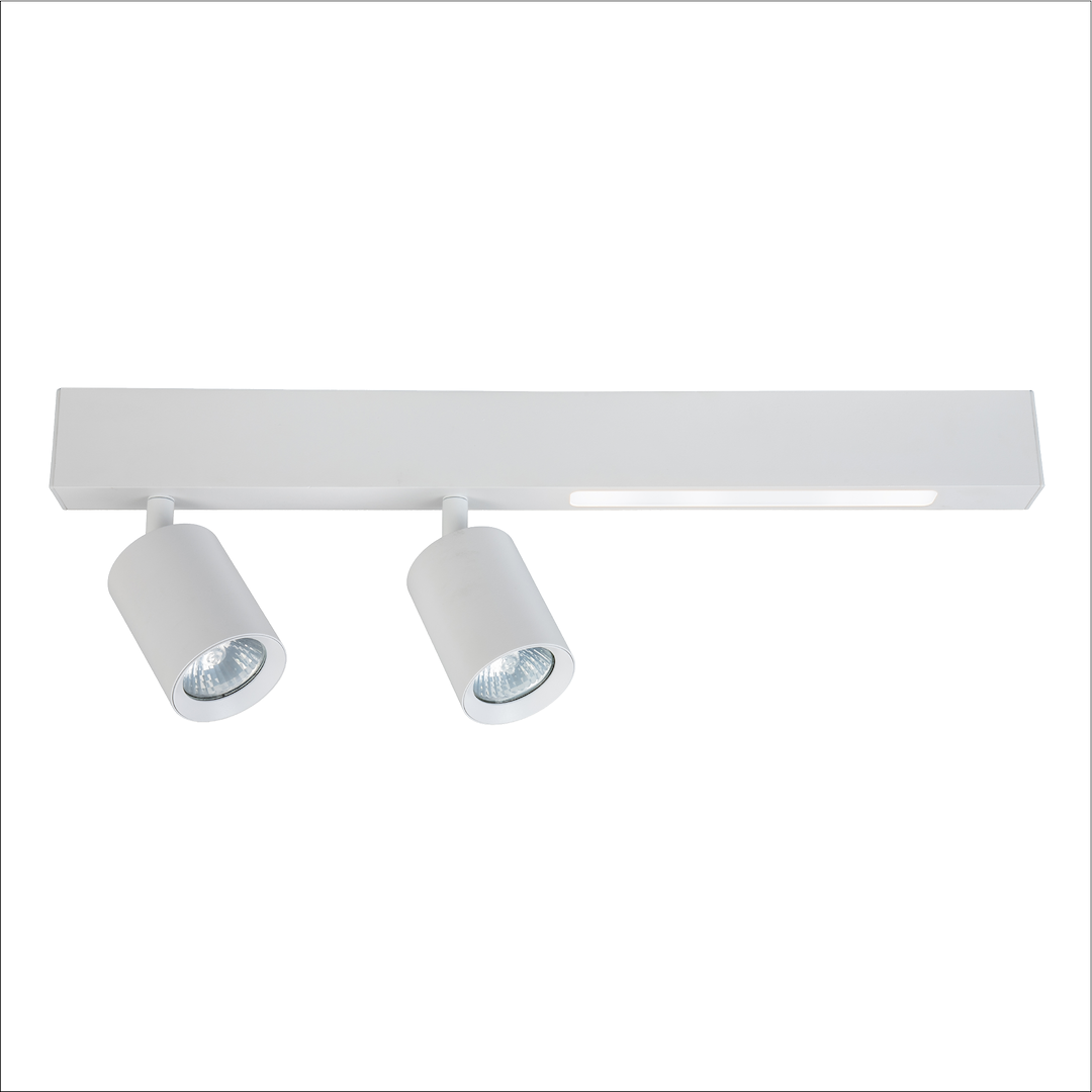 Lustra LED Magnet White Premium cu 2 Spoturi Reglabile
