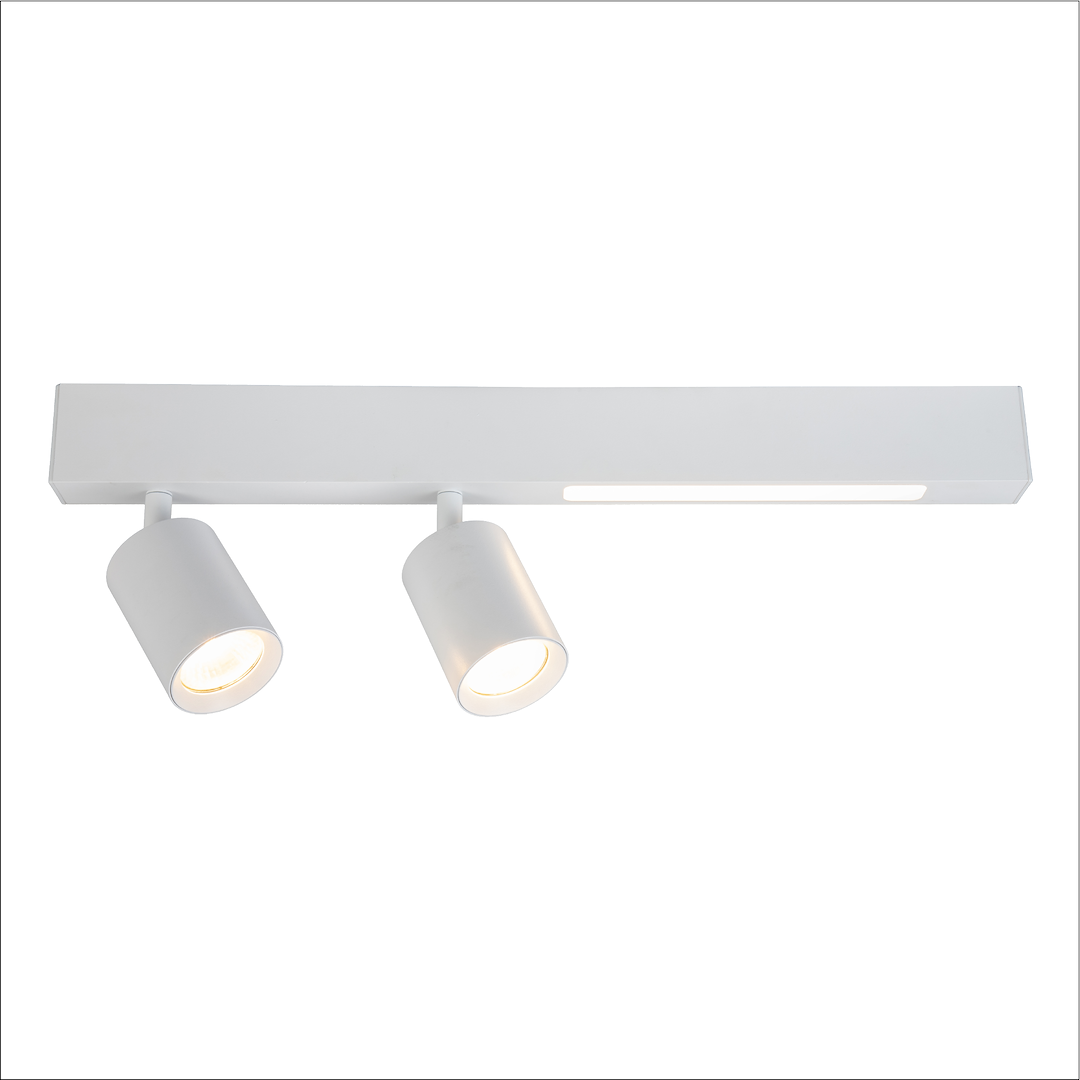 Lustra LED Magnet White Premium cu 2 Spoturi Reglabile