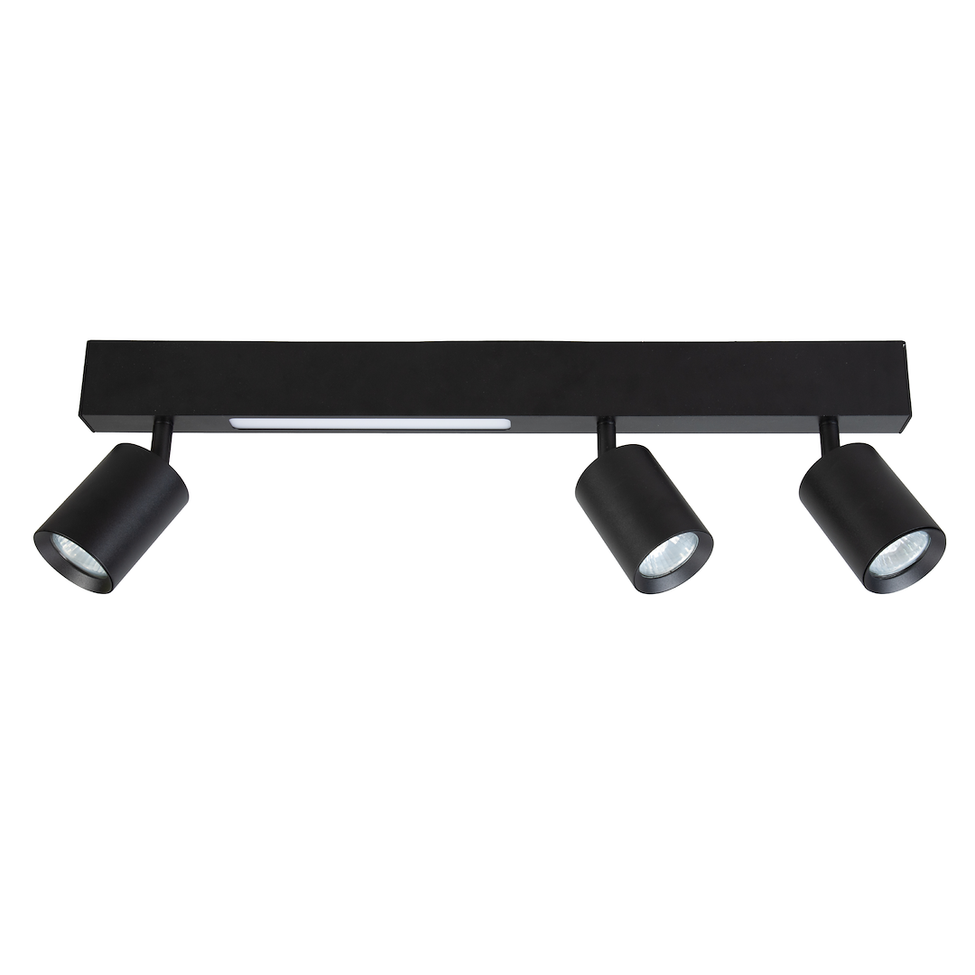 Lustra LED Magnet Black Premium cu 3 Spoturi Reglabile