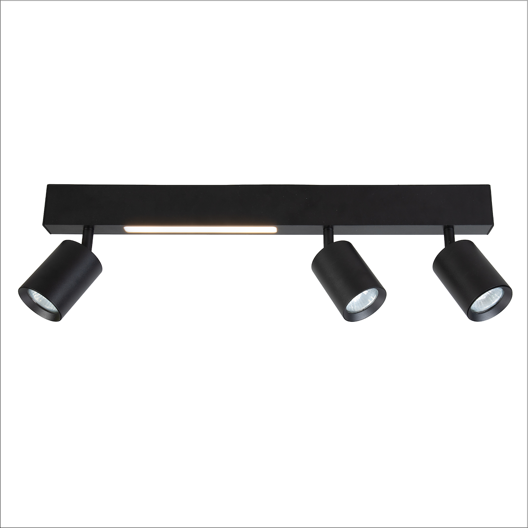 Lustra LED Magnet Black Premium cu 3 Spoturi Reglabile