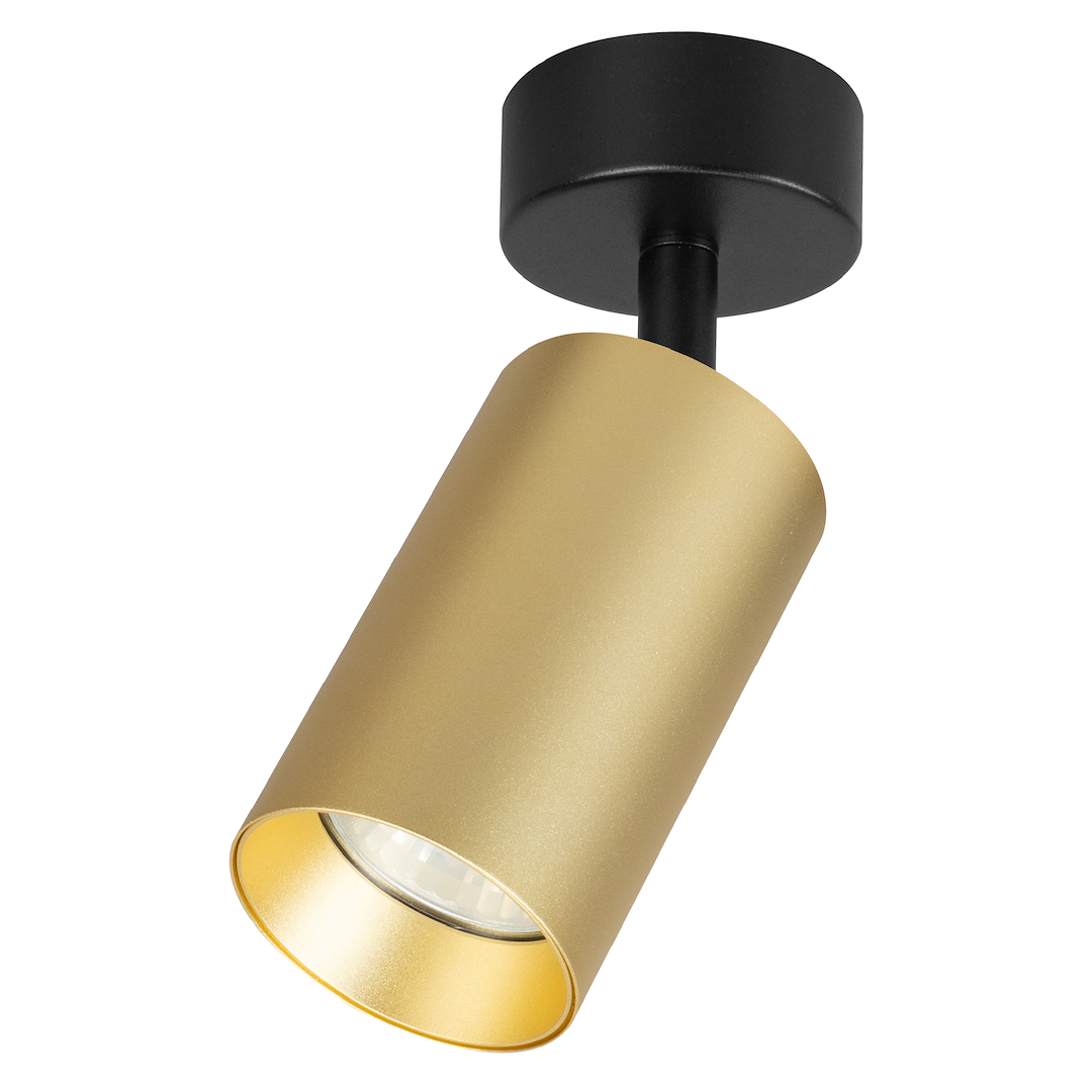 Aplica Pipe Black & Gold Premium cu Spot Reglabil 1xGU10