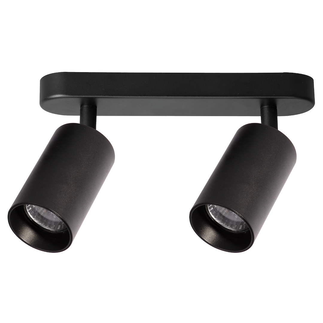 Lustra Pipe II Black Premium cu 2 Spoturi Reglabile