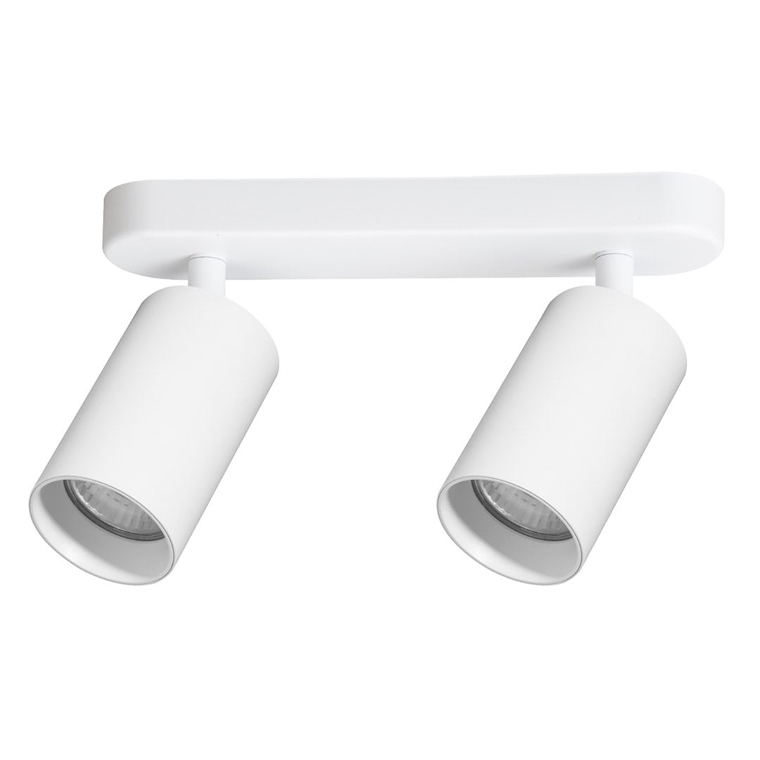 Lustra Pipe II White Premium cu 2 Spoturi Reglabile