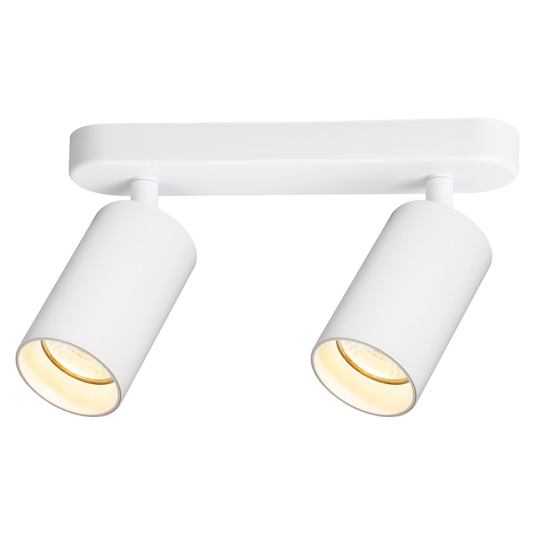 Lustra Pipe II White Premium cu 2 Spoturi Reglabile