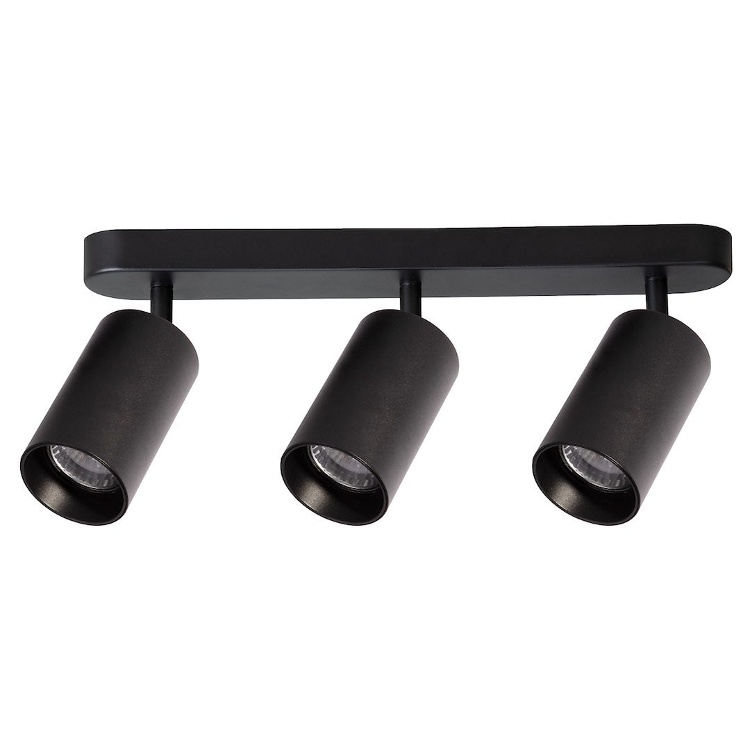 Lustra Pipe II Black Premium cu 3 Spoturi Reglabile