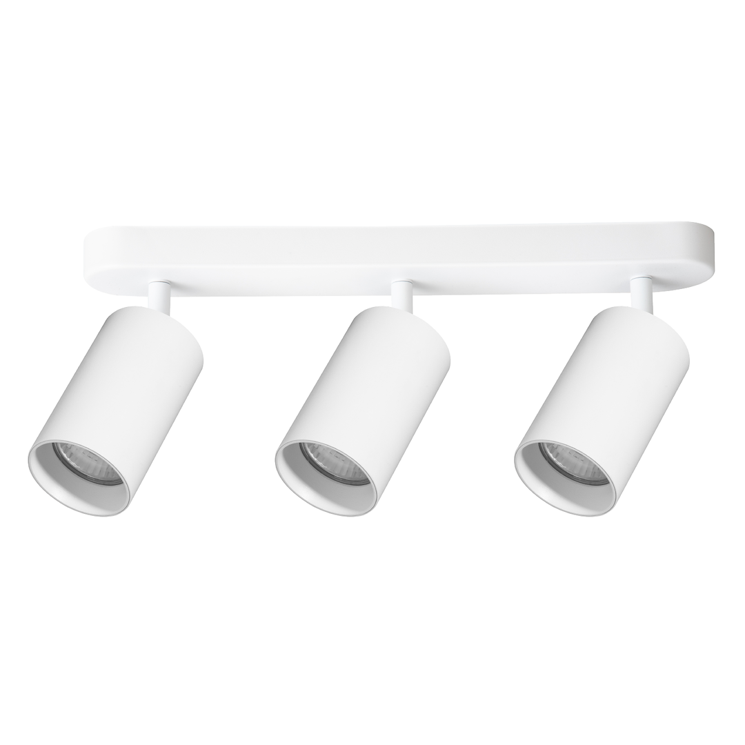 Lustra Pipe II White Premium cu 3 Spoturi Reglabile