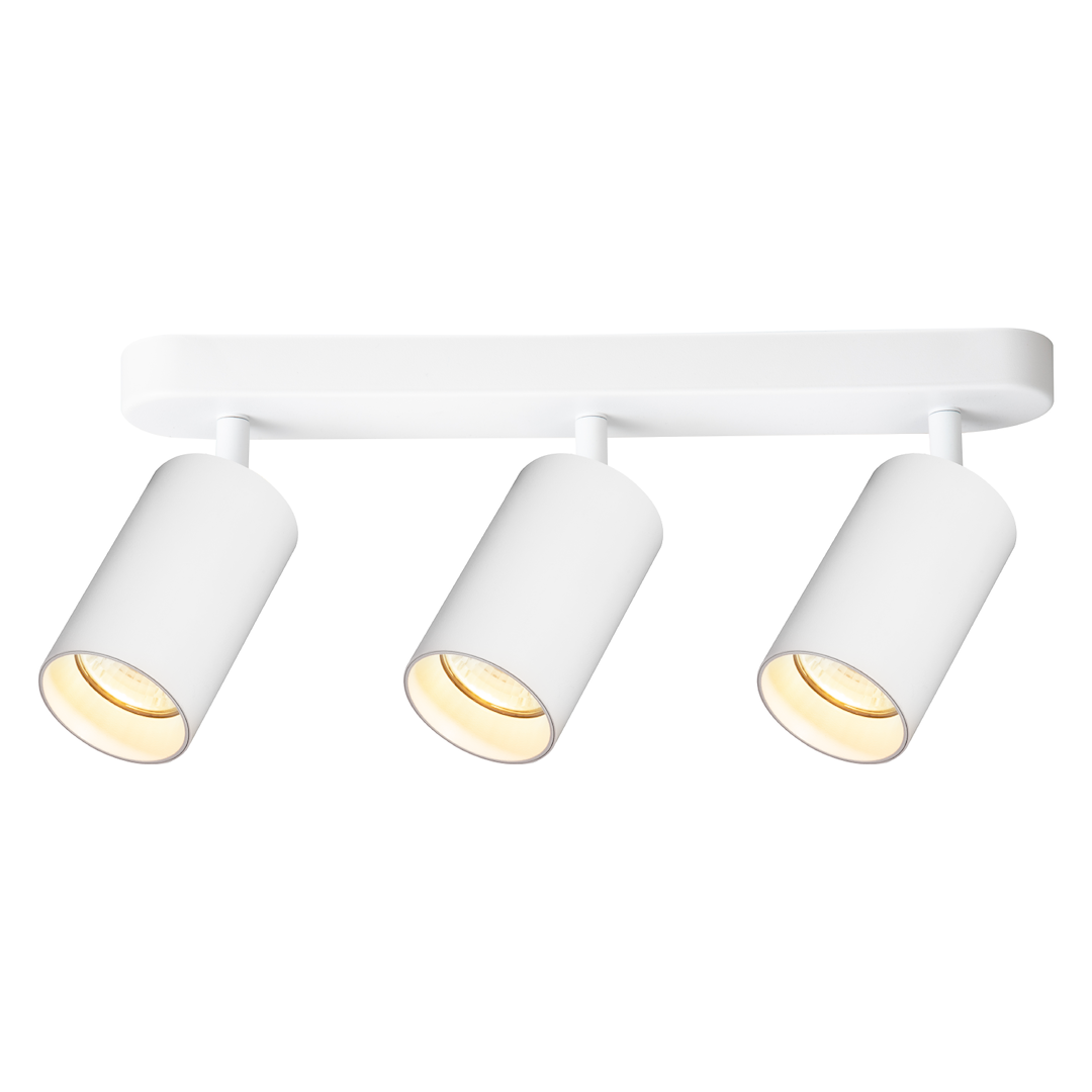 Lustra Pipe II White Premium cu 3 Spoturi Reglabile