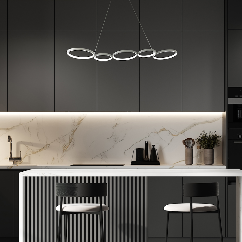 Lustra LED Suspendata Olympia White Premium Echivalent 300W