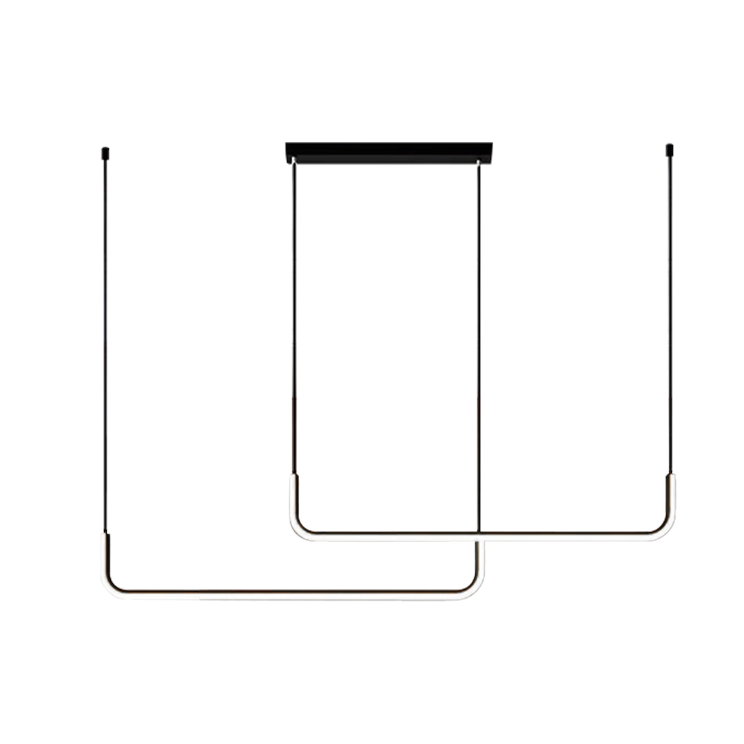 Lustra LED Suspendata Horizon Black Premium Echivalent 150W