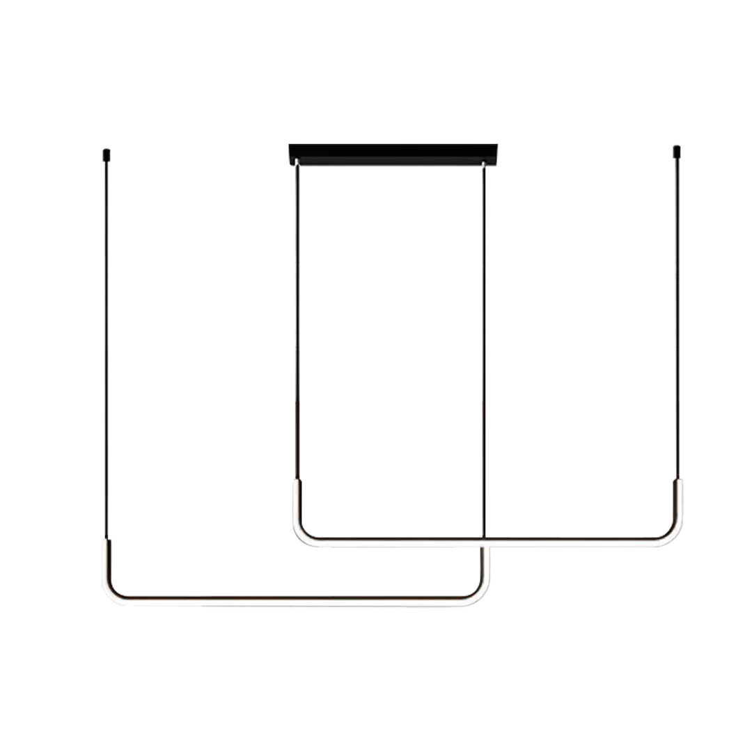 Lustra LED Suspendata Horizon Black Premium Echivalent 150W