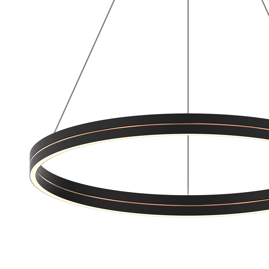 Lustra LED Suspendata Mini Gravity Black & Gold Premium Echivalent 250W