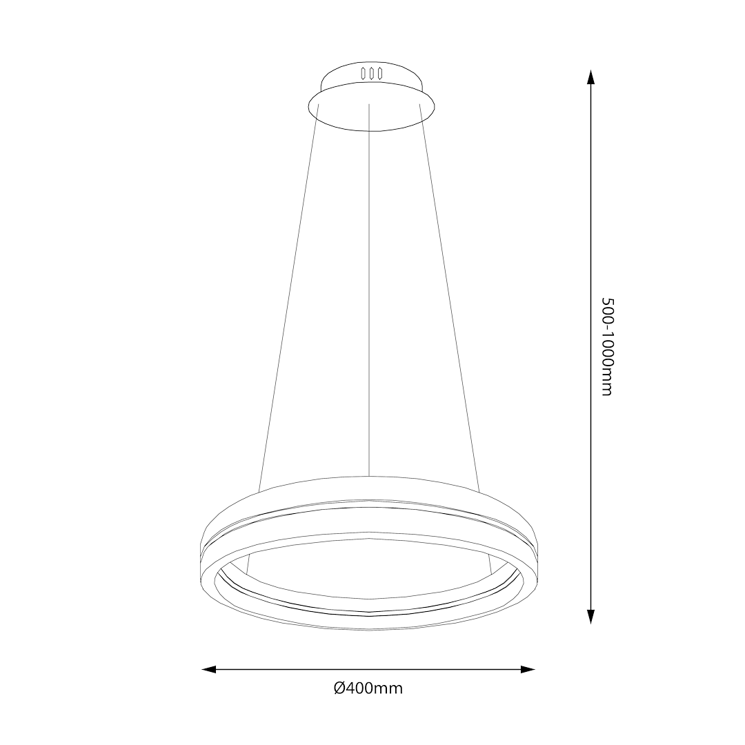 Lustra LED Suspendata Mini Gravity Black & Gold Premium Echivalent 250W
