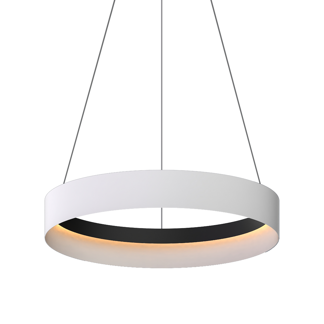 Lustra LED Suspendata Mini Orbita White & Black Premium Echivalent 300W