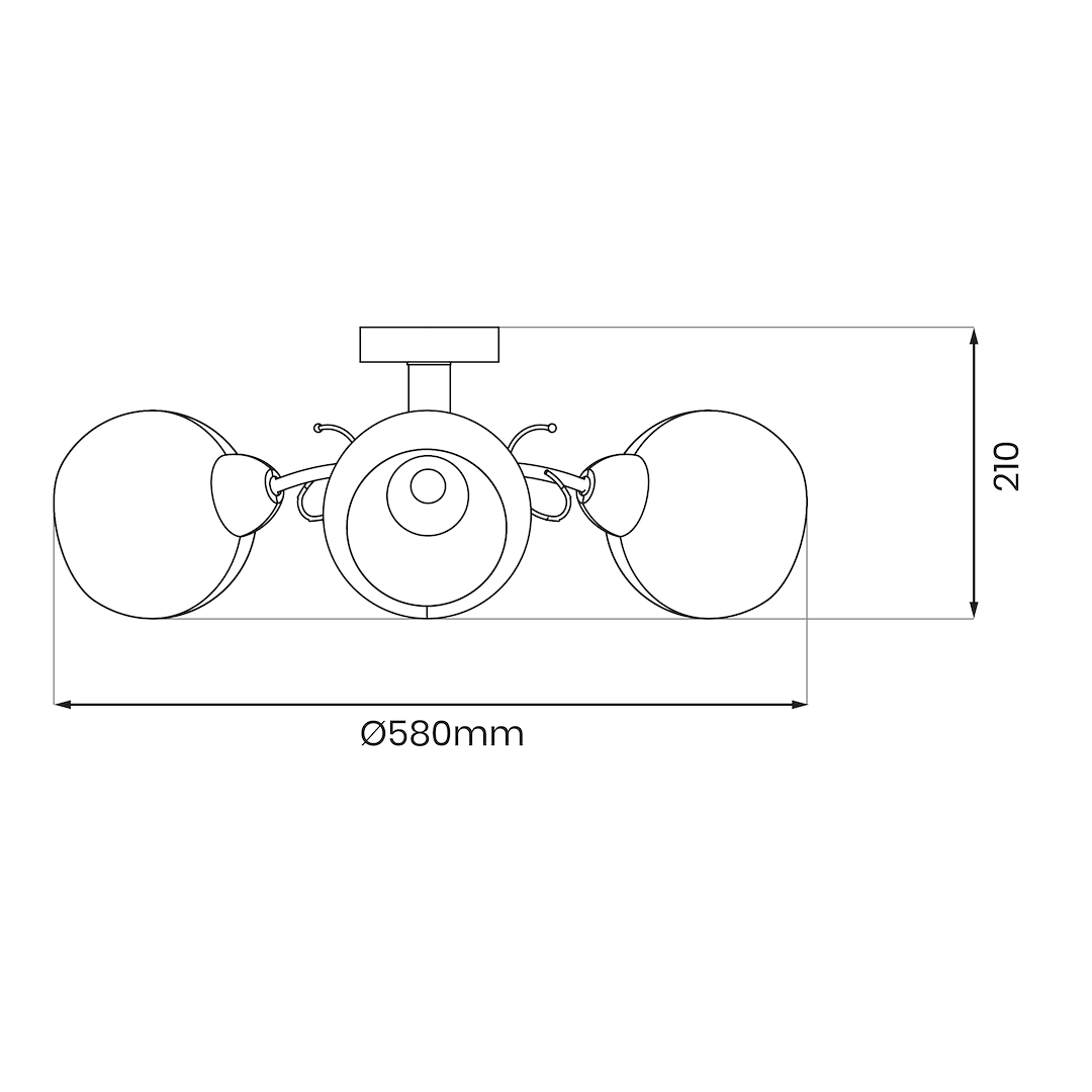 Lustra Oslo Silver Premium 3xE27