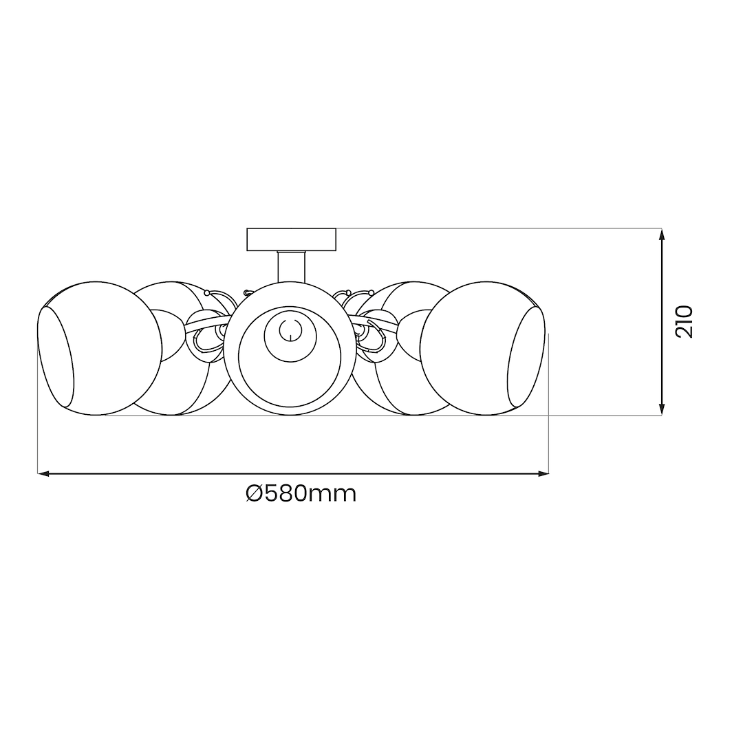 Lustra Oslo Silver Premium 5xE27