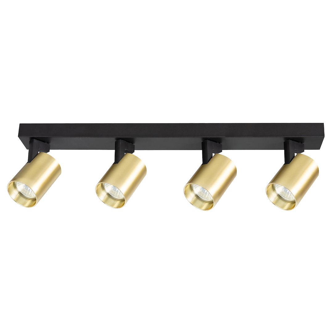 Lustra Volf Black & Gold Premium cu 4 Spoturi Reglabile