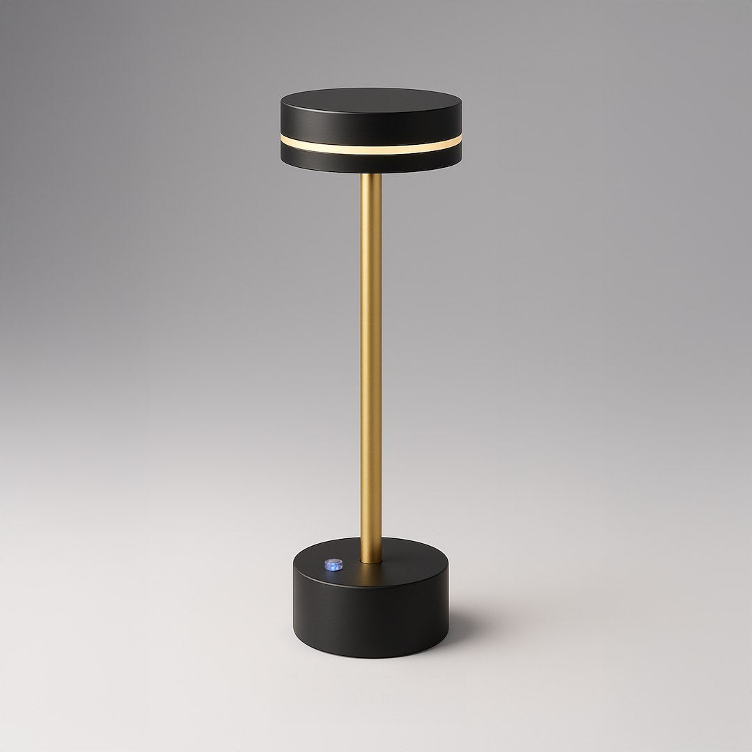 Lampa Birou Sam Black & Gold Premium 5W