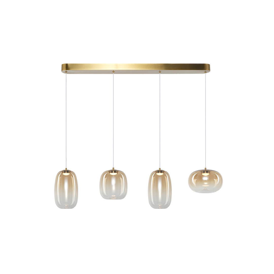Lustra LED Suspendata Vaso Gold Premium Echivalent 150W