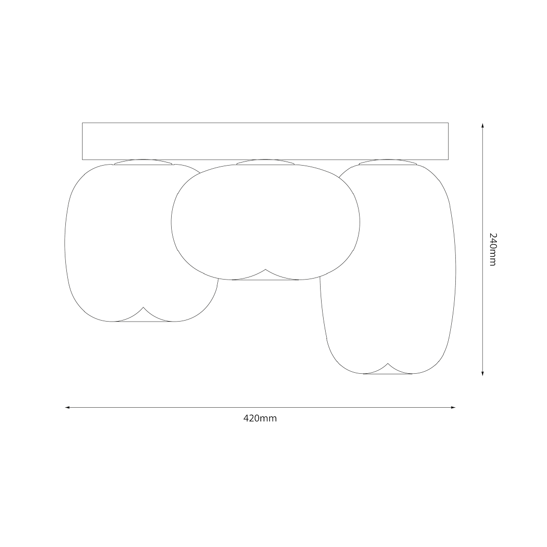 Lustra LED Vaso Gold Premium Echivalent 100W