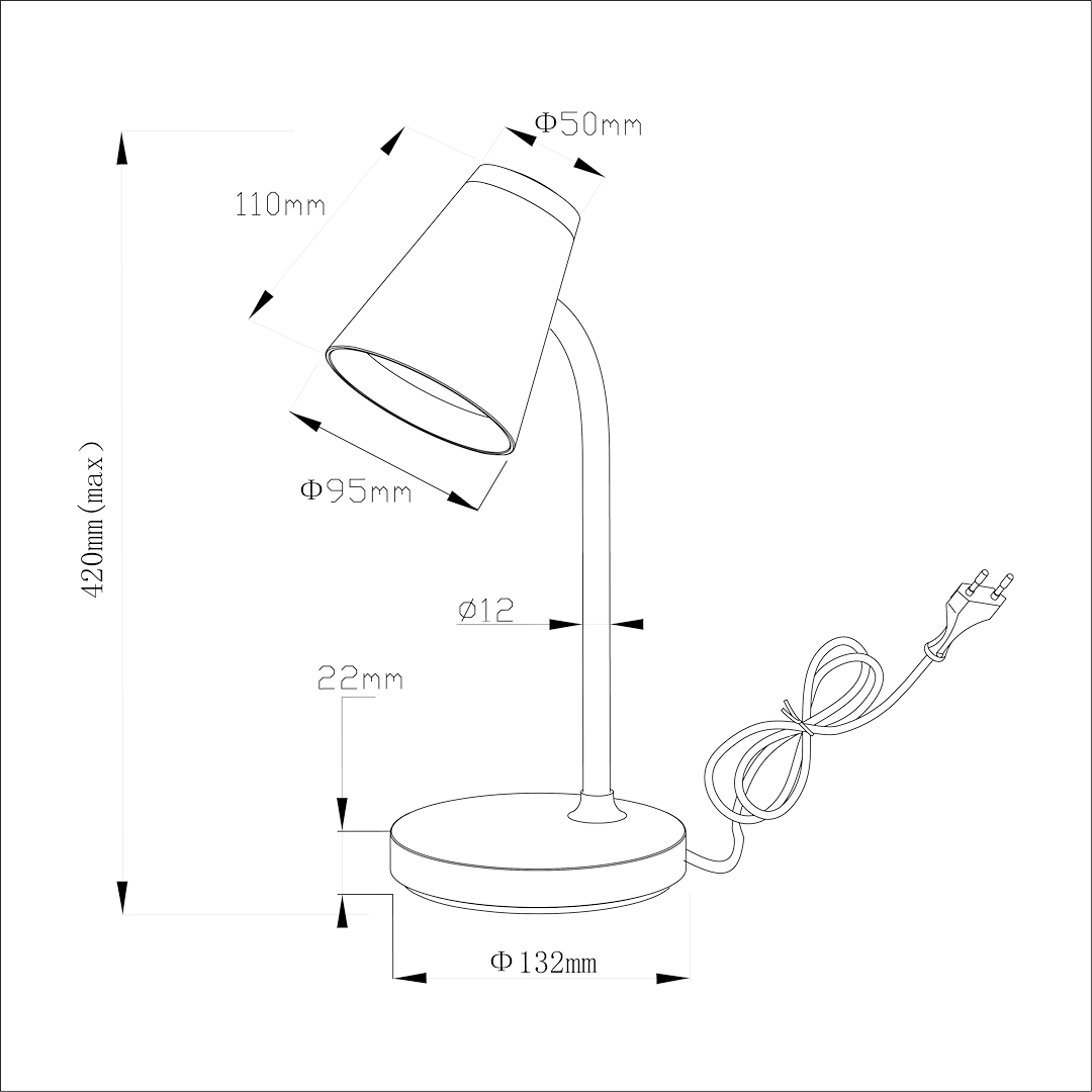 Lampa Birou Chico White Premium