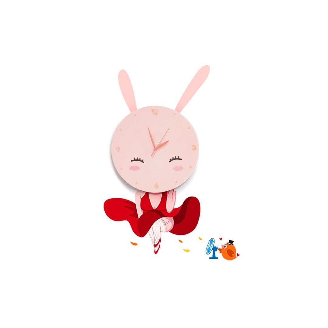Aplica Perete KIDS Bunny cu Ceas Premium