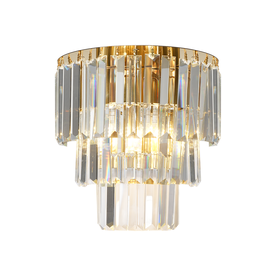 Aplica Cristal Milano Gold Premium 2xE14