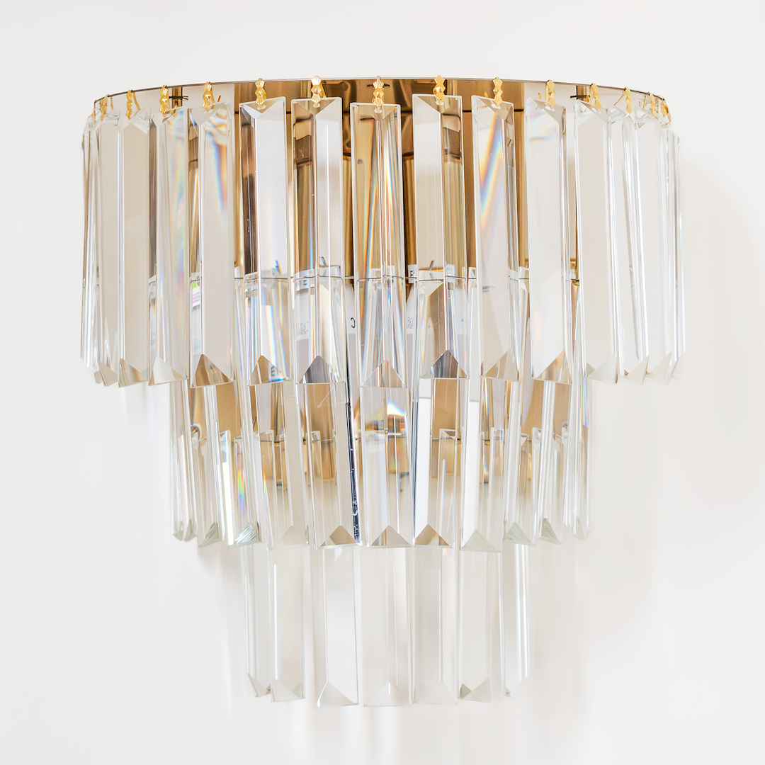 Aplica Cristal Milano Gold Premium 2xE14