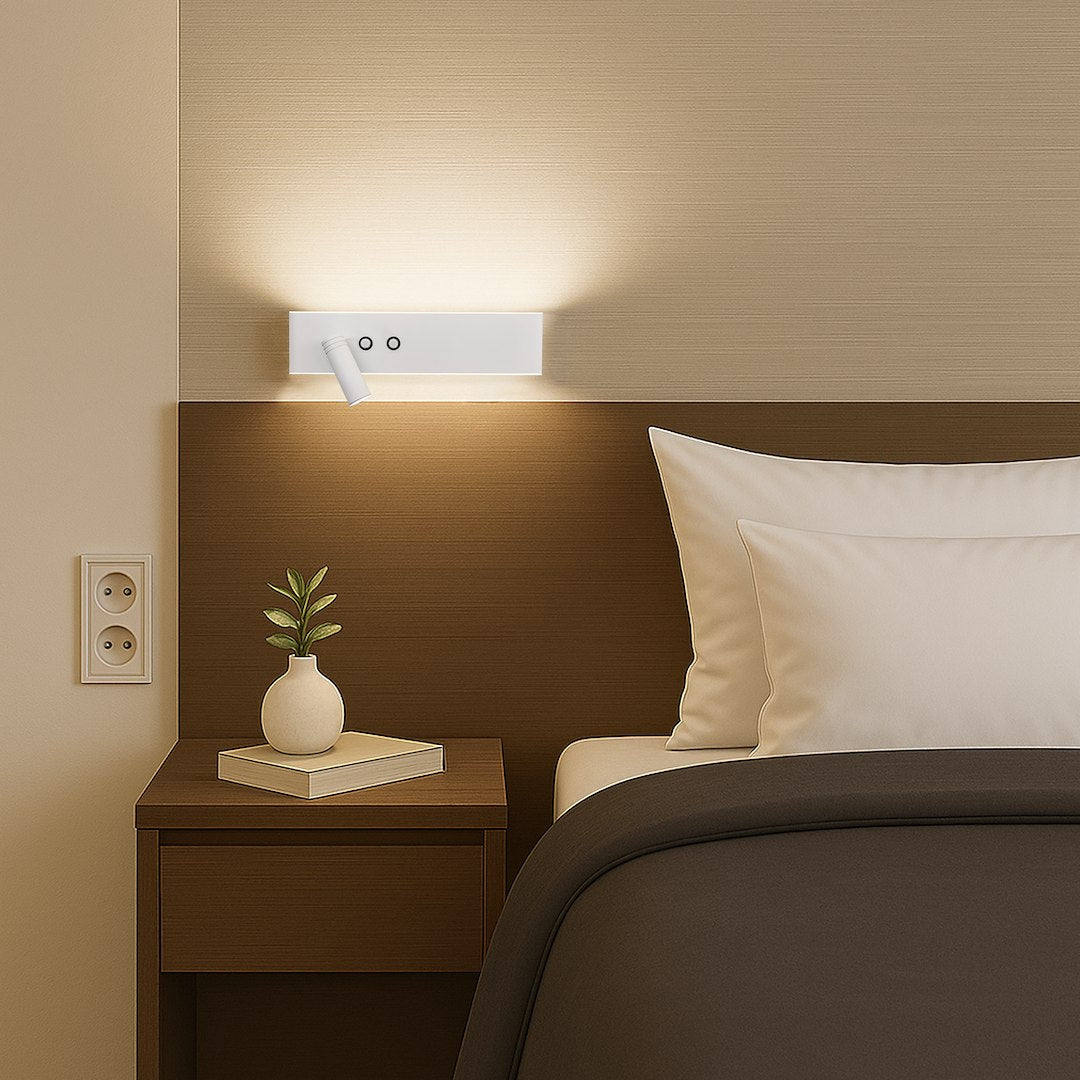 Aplica LED Resort White Left Premium cu Spot Reglabil