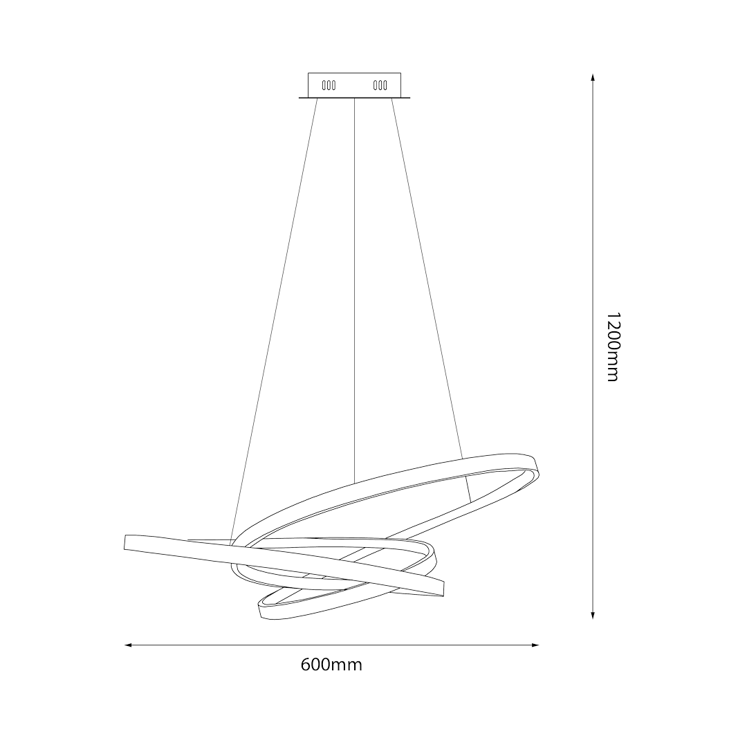 Lustra LED Suspendata Empoli Black Premium Echivalent 350W