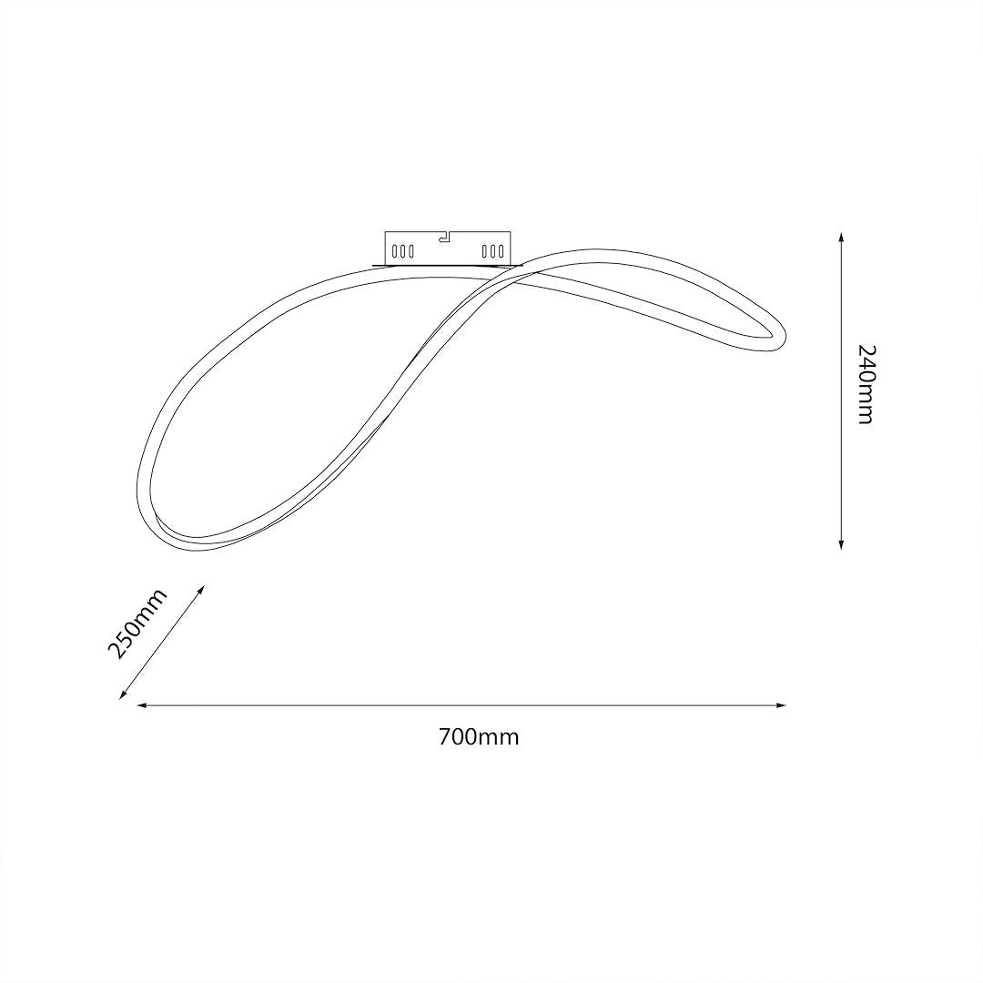 Lustra LED Infinity Black Premium Echivalent 150W