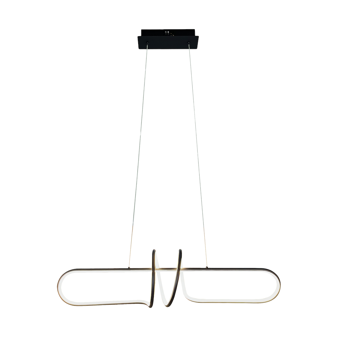 Lustra LED Suspendata Vertigo Black Premium Echivalent 350W