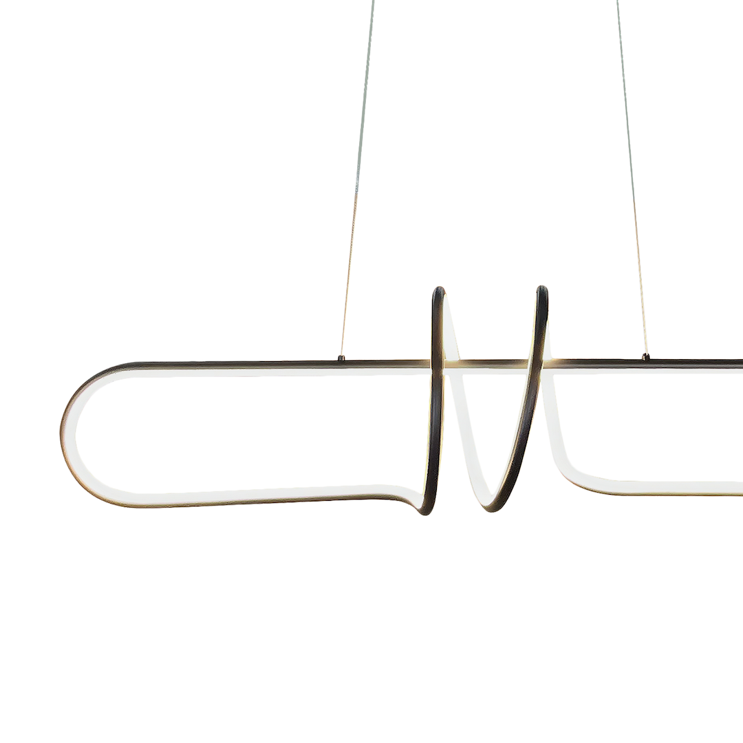 Lustra LED Suspendata Vertigo Black Premium Echivalent 350W