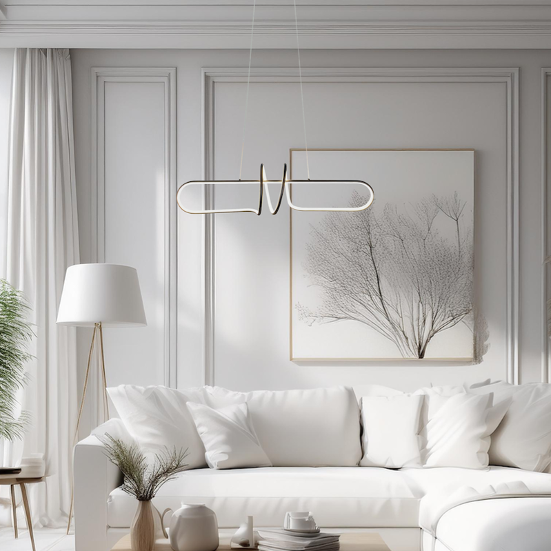 Lustra LED Suspendata Vertigo Black Premium Echivalent 350W