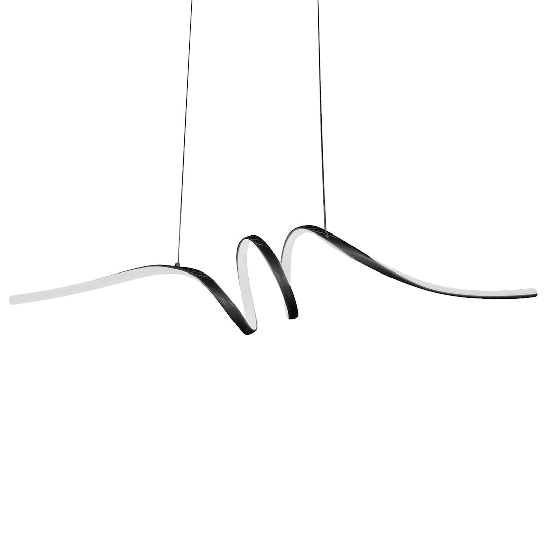 Lustra LED Suspendata Loop Black Premium Echivalent 200W