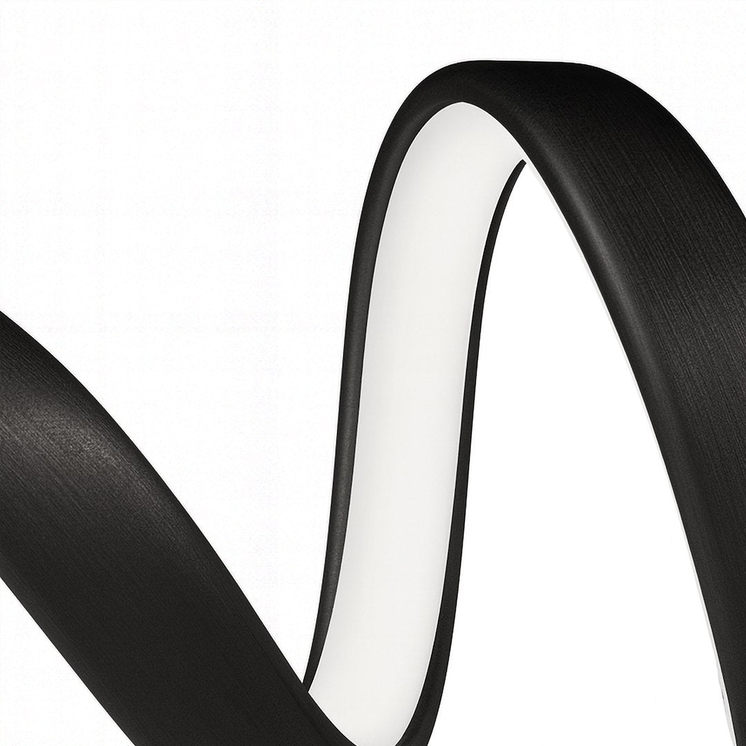 Lustra LED Suspendata Loop Black Premium Echivalent 200W