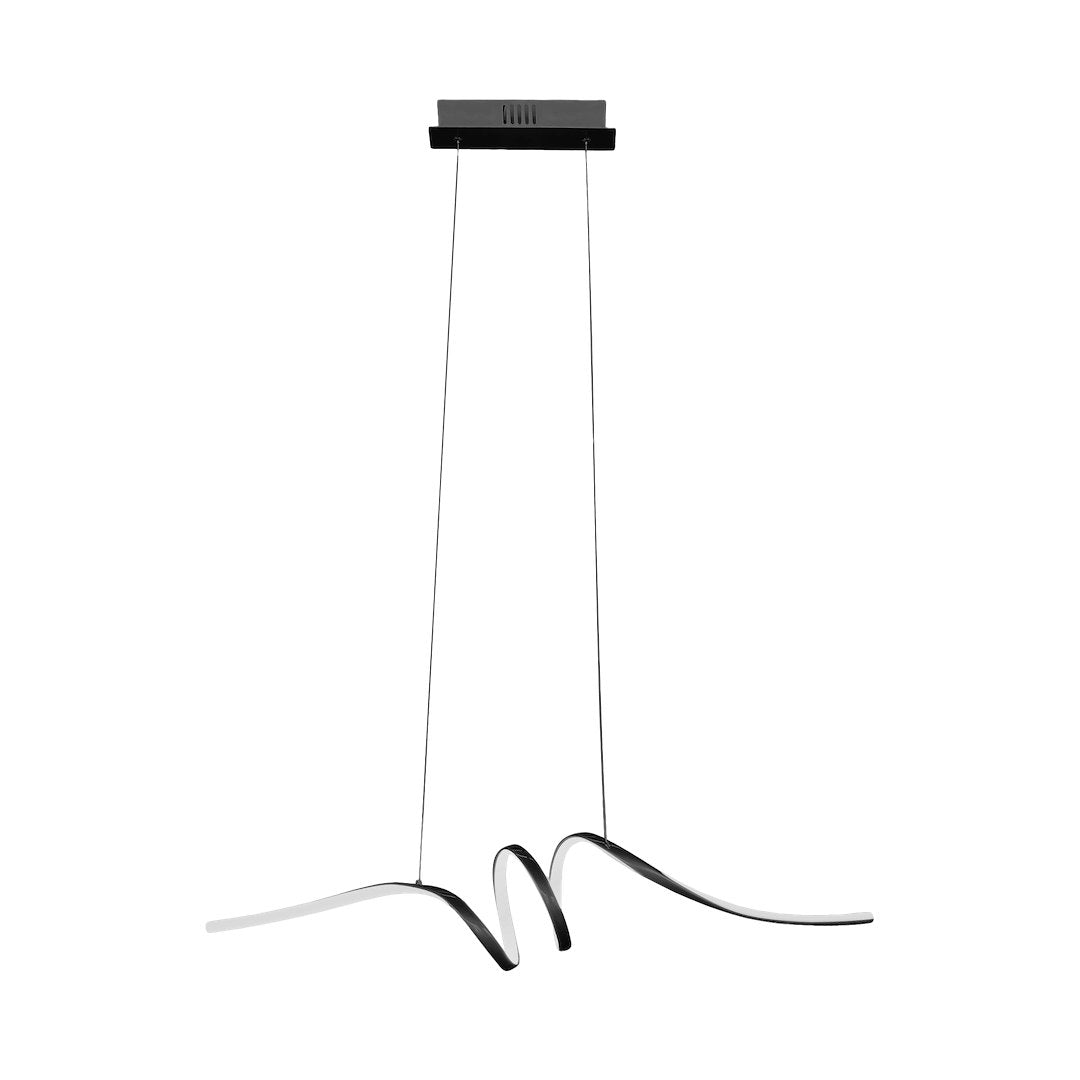 Lustra LED Suspendata Loop Black Premium Echivalent 200W