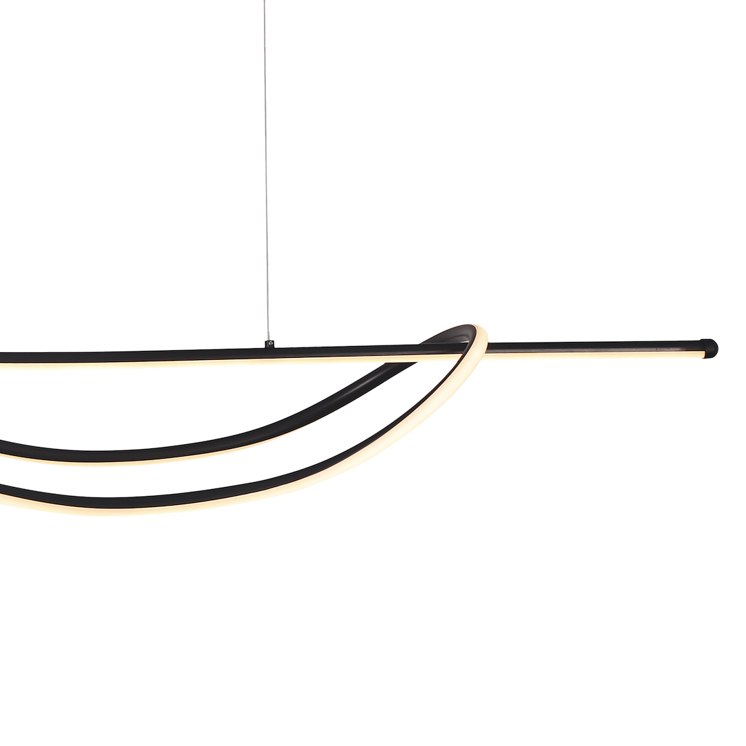 Lustra LED Suspendata Ambar Black Premium Echivalent 150W