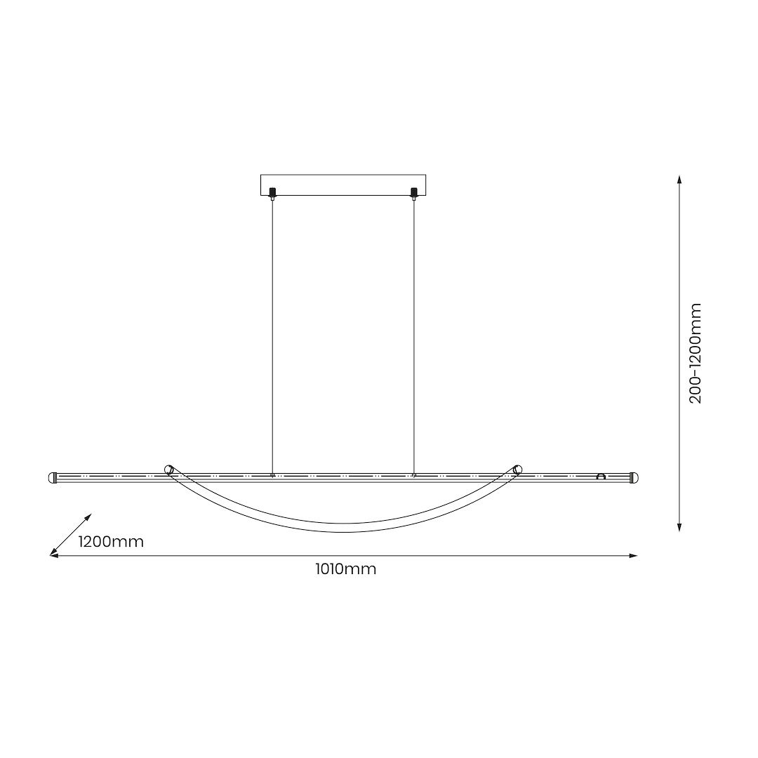 Lustra LED Suspendata Ambar Black Premium Echivalent 150W