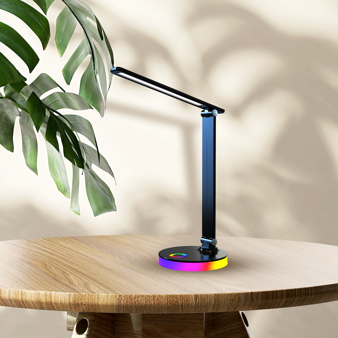 Lampa LED Birou Bruno Black RGB Premium