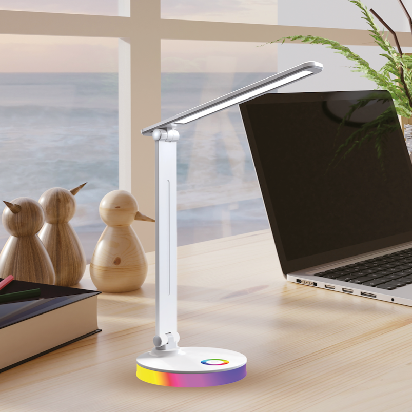 Lampa LED Birou Bruno White RGB Premium