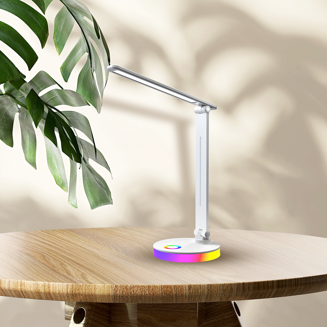 Lampa LED Birou Bruno White RGB Premium