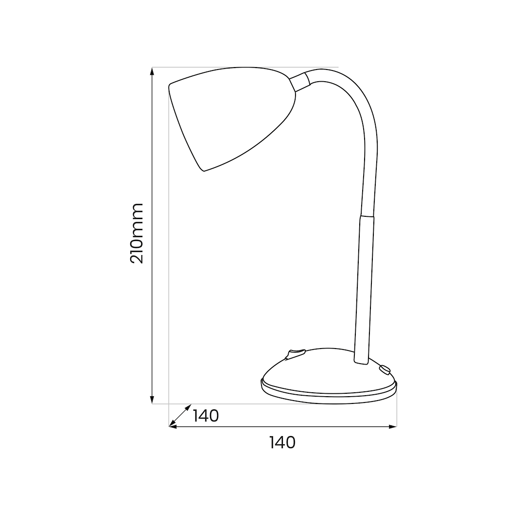 Lampa Birou Logic White Premium 1xE27